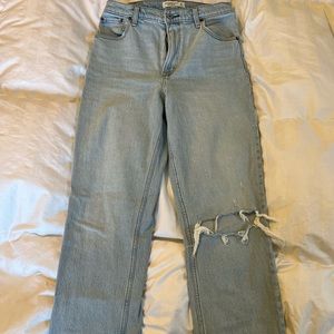 Abercrombie & Fitch Ultra High Rise 90s Straight Jean